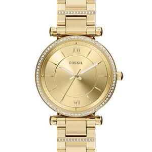 Carlie 35mm Three-Hand Gold-Tone Stainless Steel Watch
