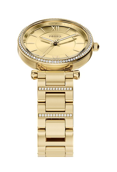 Carlie 35mm Three-Hand Gold-Tone Stainless Steel Watch - Image 5