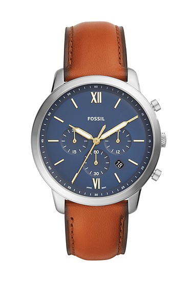 Neutra 44mm Chronograph Brown Leather Watch