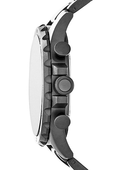 Nate 50mm Chronograph Smoke Stainless Steel Watch - Image 3