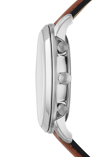 Neutra 44mm Chronograph Luggage Leather Watch and Bracelet Set - Image 4