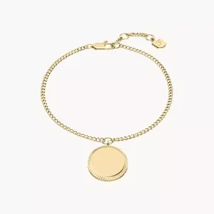 Ellis Gold-Tone Stainless Steel Chain Bracelet
