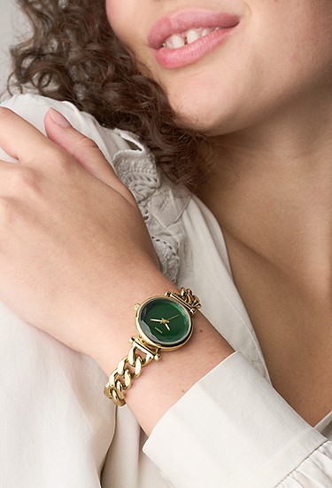 Carlie Mini 28mm Three-Hand Gold-Tone Stainless Steel Watch - Image 2