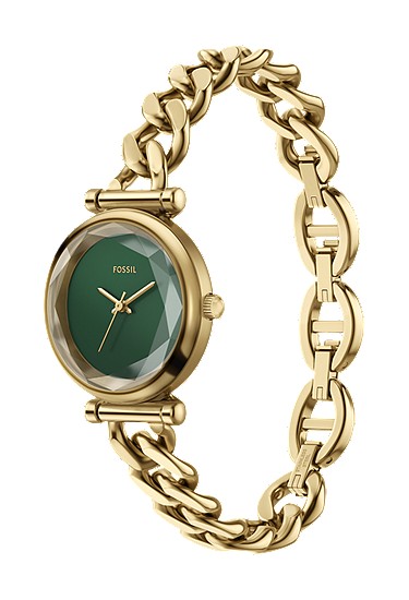 Carlie Mini 28mm Three-Hand Gold-Tone Stainless Steel Watch - Image 7
