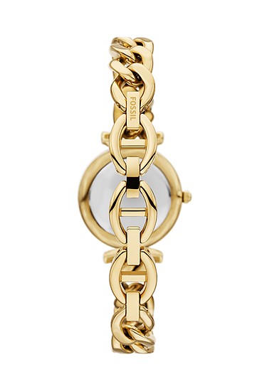 Carlie Mini 28mm Three-Hand Gold-Tone Stainless Steel Watch and Bracelet Set - Image 3
