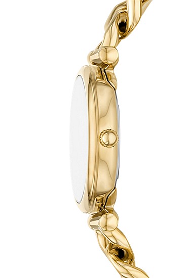Carlie Mini 28mm Three-Hand Gold-Tone Stainless Steel Watch and Bracelet Set - Image 4