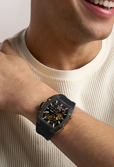 Machine X1 42mm Automatic Black Silicone Watch - Image 2