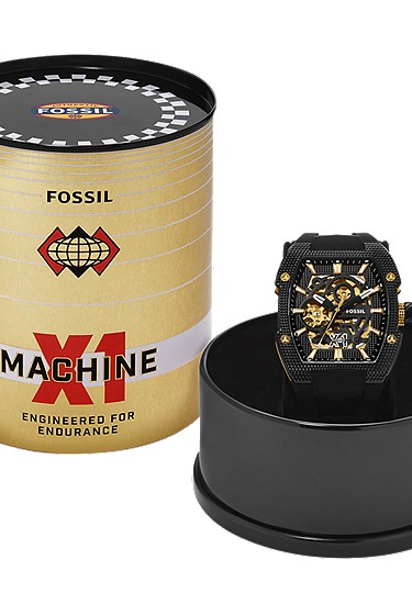 Machine X1 42mm Automatic Black Silicone Watch - Image 7