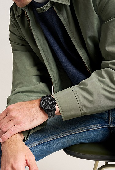 Pearson 42mm Multifunction Black Stainless Steel Watch - Image 2
