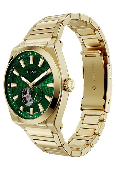 Everett 42mm Automatic Gold-Tone Stainless Steel Watch - Image 8