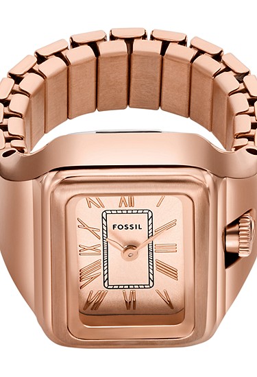 Raquel Watch Ring 14mm Two-Hand Rose Gold-Tone Stainless Steel - Image 4