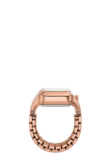 Raquel Watch Ring 14mm Two-Hand Rose Gold-Tone Stainless Steel - Image 5