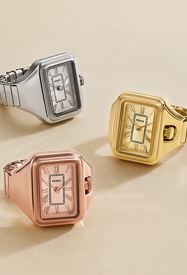 Raquel Watch Ring 14mm Two-Hand Rose Gold-Tone Stainless Steel - Image 6