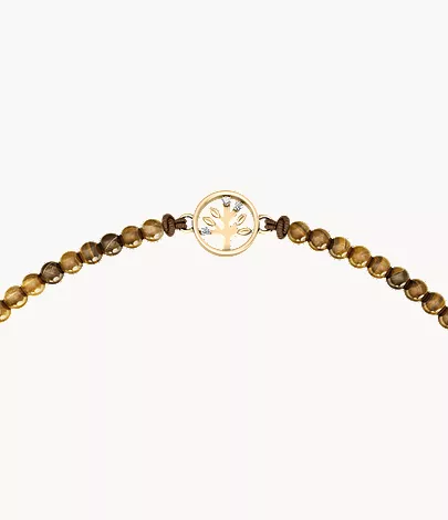 Sutton Mini Moments Brown Beaded Tree of Life Bracelet - Image 3