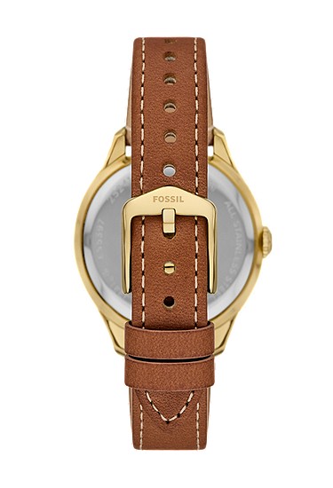 Gilmore 38mm Three-Hand Date Medium Brown Leather Watch - Image 3