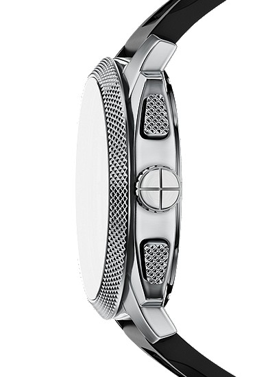 Machine 44mm Chronograph Black Silicone Watch and Bracelet Set - Image 4