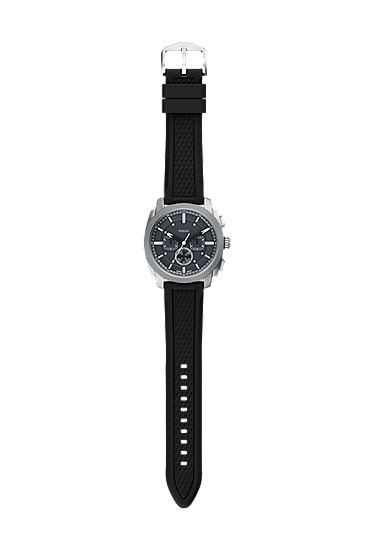 Machine 44mm Chronograph Black Silicone Watch and Bracelet Set - Image 9