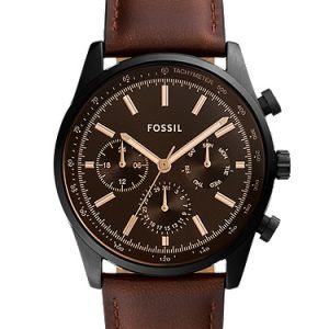 Sullivan 44mm Multifunction Brown Leather Watch