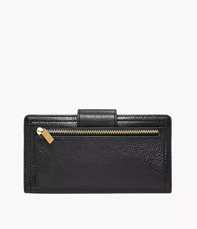 Logan Leather RFID Tab Clutch Wallet - Image 3