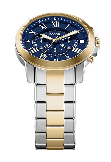 Grant 44mm Chronograph Two-Tone Stainless Steel Watch - Image 5