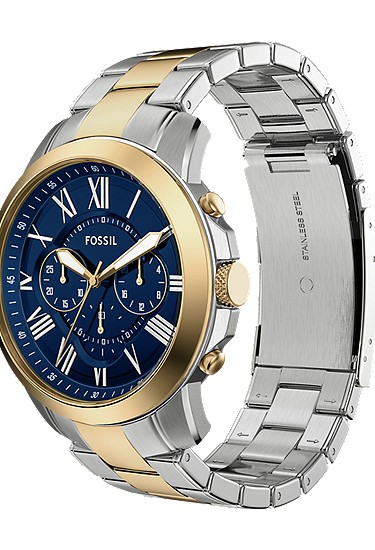 Grant 44mm Chronograph Two-Tone Stainless Steel Watch - Image 8