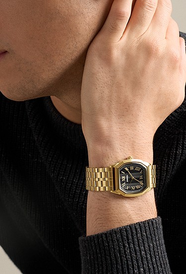 Harlow 33mm Three-Hand Gold-Tone Stainless Steel Watch - Image 2