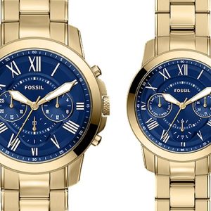 Grant 44mm Chronograph Gold-Tone Stainless Steel Watch Set