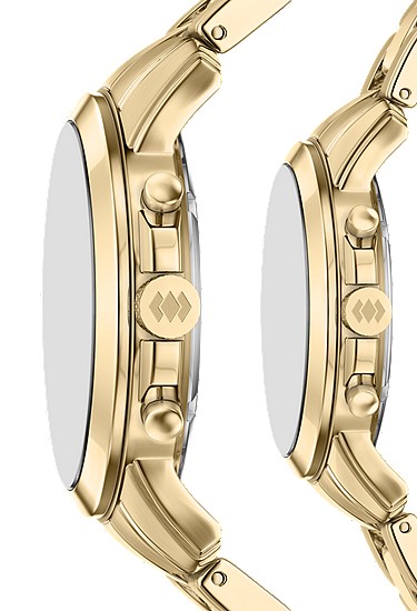 Grant 44mm Chronograph Gold-Tone Stainless Steel Watch Set - Image 4