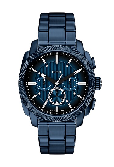 Machine 44mm Chronograph Navy Stainless Steel Watch