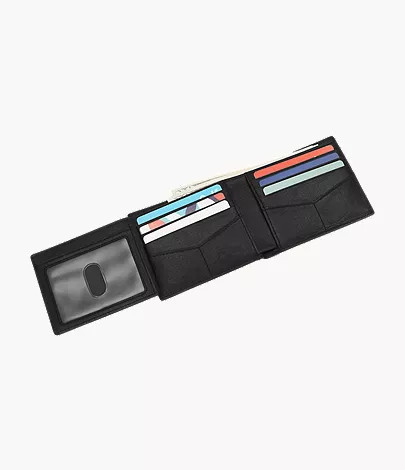 Ingram Leather RFID Bifold with Flip ID Wallet - Image 5