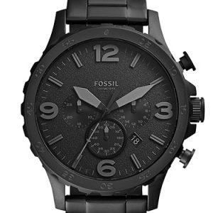 Nate 50mm Chronograph Black Stainless Steel Watch