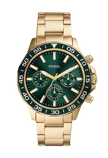 Bannon 45mm Multifunction Gold-Tone Stainless Steel Watch