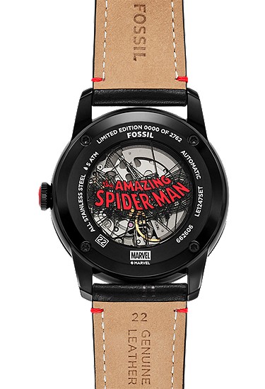 Marvel x Fossil Limited-Edition Spider-Man 42mm Automatic Watch - Image 5