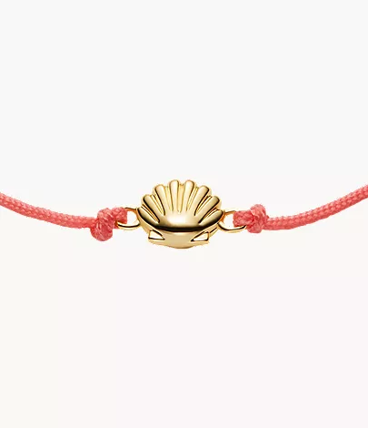 Sutton Mini Moments Coral Gold-Tone Brass Seashell Bracelet - Image 3
