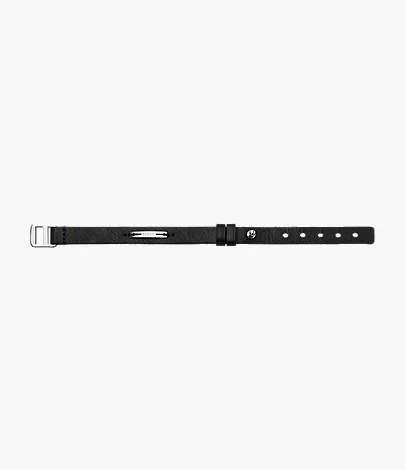 Machine Rugged Midnight Blue and Black Leather Strap Bracelet - Image 5