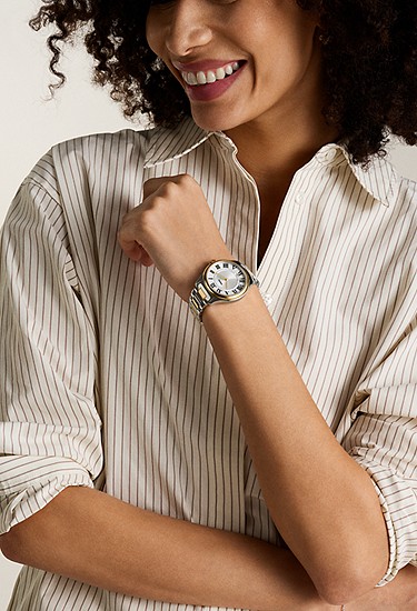 Gilmore 38mm Three-Hand Date Two-Tone Stainless Steel Watch - Image 2