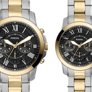 Grant 44mm Chronograph Two-Tone Stainless Steel Watch Set