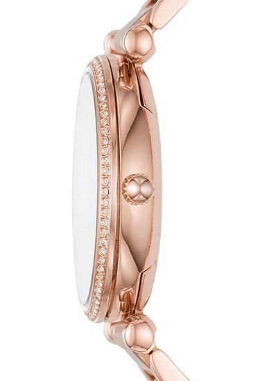 Carlie 35mm Three-Hand Rose Gold-Tone Stainless Steel Watch - Image 3