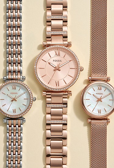 Carlie 35mm Three-Hand Rose Gold-Tone Stainless Steel Watch - Image 4