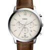 Neutra 44mm Chronograph Brown Leather Watch