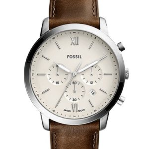 Neutra 44mm Chronograph Brown Leather Watch