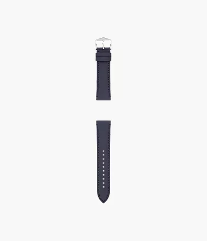 22mm Navy LiteHide? Leather Strap - Image 2