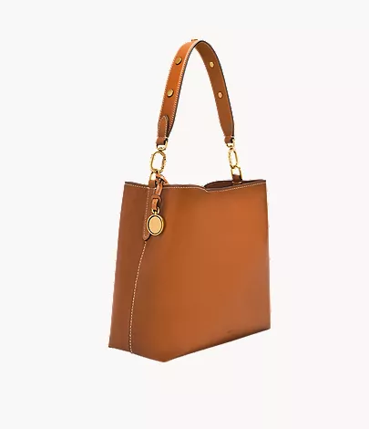 Jessie Leather Bucket Shoulder Bag - Image 5
