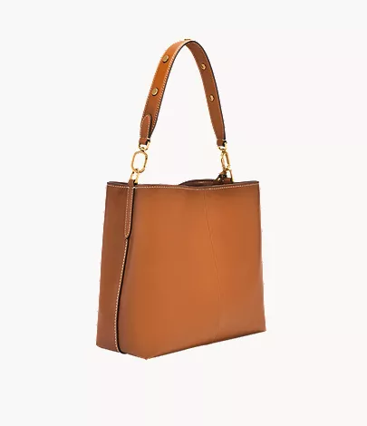 Jessie Leather Bucket Shoulder Bag - Image 6