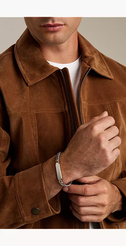 Ellis Two-Tone Stainless Steel ID Bracelet - Image 3