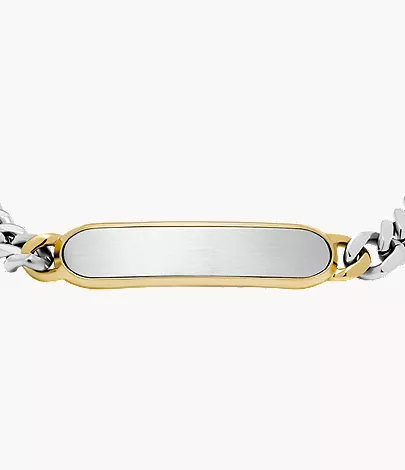 Ellis Two-Tone Stainless Steel ID Bracelet - Image 4