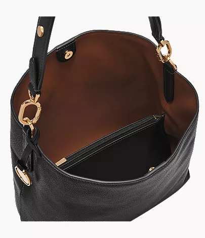 Jessie Leather Bucket Shoulder Bag - Image 2