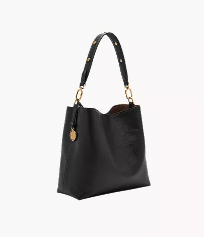 Jessie Leather Bucket Shoulder Bag - Image 4