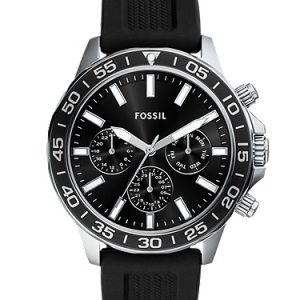 Bannon 45mm Multifunction Black Silicone Watch