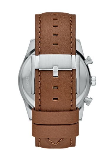 Sullivan 44mm Multifunction Brown Leather Watch - Image 2